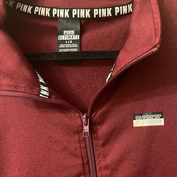 PINK 1/2 Zip Long Sleeve - Picture 4 of 5